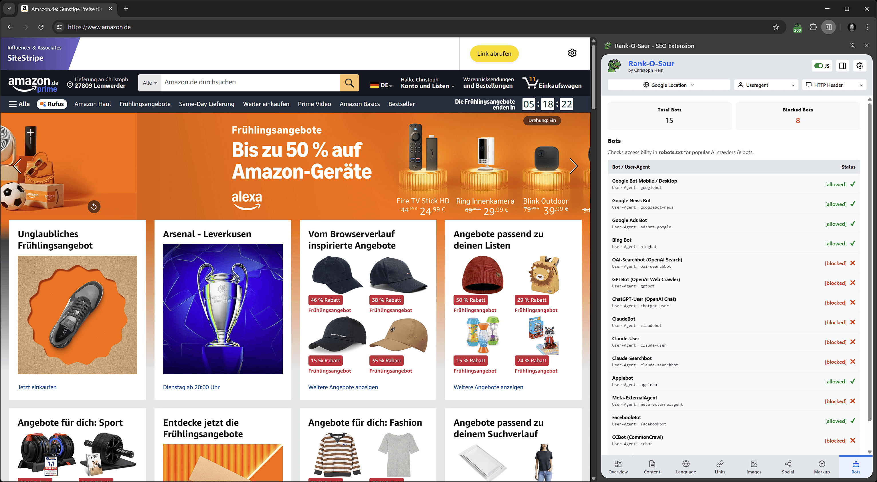 Rank-O-Saur Sidebar View 5